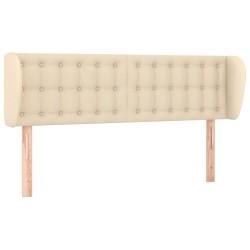 Tête de lit avec oreilles Crème 147x23x78/88 cm Tissu 