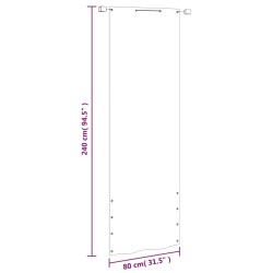 Écran de balcon Vert clair 80x240 cm Tissu Oxford 