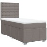 Sommier à lattes de lit avec matelas Taupe 90x190 cm Tissu 