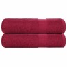 Essuie-mains 2 pcs bordeaux 50x100 cm 360 g/m² 100% coton 