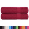 Essuie-mains 2 pcs bordeaux 50x100 cm 360 g/m² 100% coton 