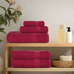 Essuie-mains 2 pcs bordeaux 50x100 cm 360 g/m² 100% coton 
