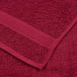 Essuie-mains 2 pcs bordeaux 50x100 cm 360 g/m² 100% coton 