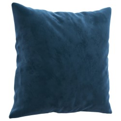 Coussins décoratifs lot de 2 Bleu 40x40 cm Velours 