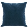 Coussins décoratifs lot de 2 Bleu 40x40 cm Velours 