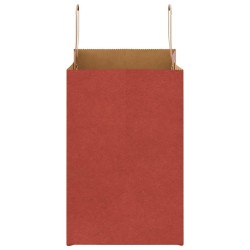 Sacs en papier 50 pcs avec poignées rouge 26x17x25 cm 