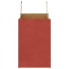 Sacs en papier 50 pcs avec poignées rouge 26x17x25 cm 