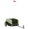 Remorque de vélo noir et vert 30 kg fer 