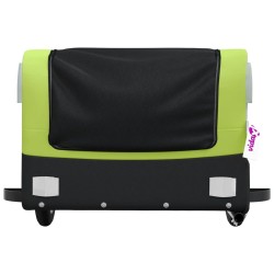 Remorque de vélo noir et vert 30 kg fer 