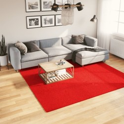 Tapis OVIEDO à poils courts rouge 240x240 cm 