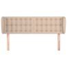 Tête de lit avec oreilles Cappuccino 147x23x78/88 cm Similicuir 