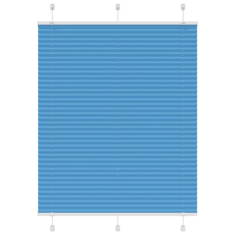 Store plissé bleu 105x100 cm largeur du tissu 104,4cm polyester 