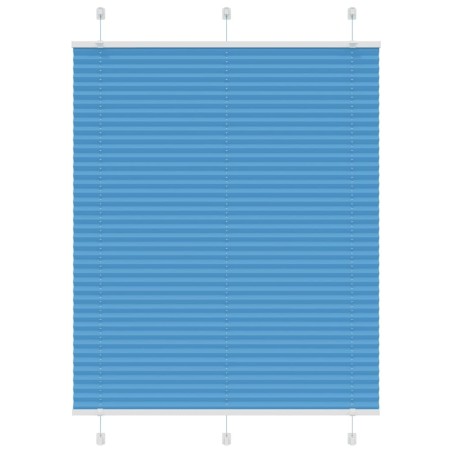 Store plissé bleu 105x100 cm largeur du tissu 104,4cm polyester 