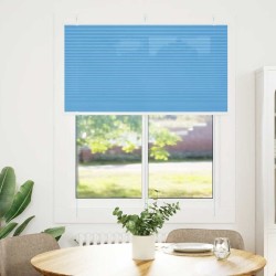 Store plissé bleu 105x100 cm largeur du tissu 104,4cm polyester 