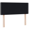 Sommier à lattes de lit avec matelas noir 120x210 cm velours 