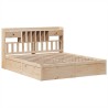 Cadre de lit sans matelas 200x200 cm bois massif de pin 