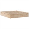 Cadre de lit sans matelas 200x200 cm bois massif de pin 