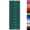 Serviettes de visage 10 pcs vert 30x30 cm 360 g/m² 100% coton 