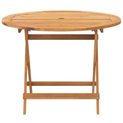 Ensemble à manger de jardin 5 pcs résine tressée et bois massif 