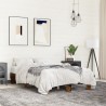 Cadre de lit sans matelas chêne fumé 135x190 cm 