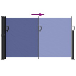 Auvent latéral rétractable bleu 120x500 cm 