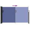 Auvent latéral rétractable bleu 120x500 cm 