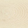 Napperons 4 pcs Naturel Plain 38 cm Rond Coton  