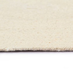 Napperons 4 pcs Naturel Plain 38 cm Rond Coton  