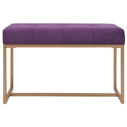 Banc 80 cm Violet Velours 