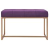 Banc 80 cm Violet Velours 