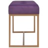 Banc 80 cm Violet Velours 