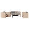 Salon de jardin 2 pcs bois de pin massif 
