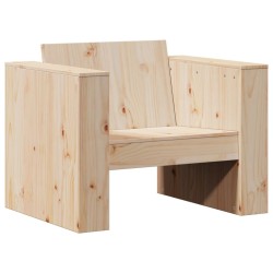 Salon de jardin 2 pcs bois de pin massif 