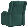 Fauteuil inclinable de massage électrique Vert foncé Tissu 