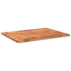 Dessus de table 80x60x3,8 cm rectangulaire bois massif d'acacia 