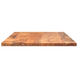 Dessus de table 80x60x3,8 cm rectangulaire bois massif d'acacia 