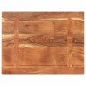Dessus de table 80x60x3,8 cm rectangulaire bois massif d'acacia 