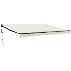 Auvent rétractable automatique crème 4x3 m 
