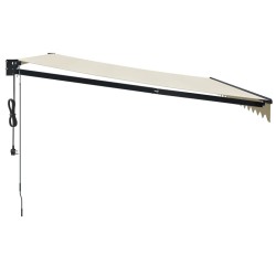 Auvent rétractable automatique crème 4x3 m 