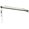 Auvent rétractable automatique crème 4x3 m 
