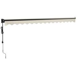 Auvent rétractable automatique crème 4x3 m 