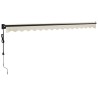Auvent rétractable automatique crème 4x3 m 