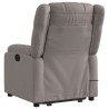 Fauteuil inclinable de massage électrique Taupe Tissu 