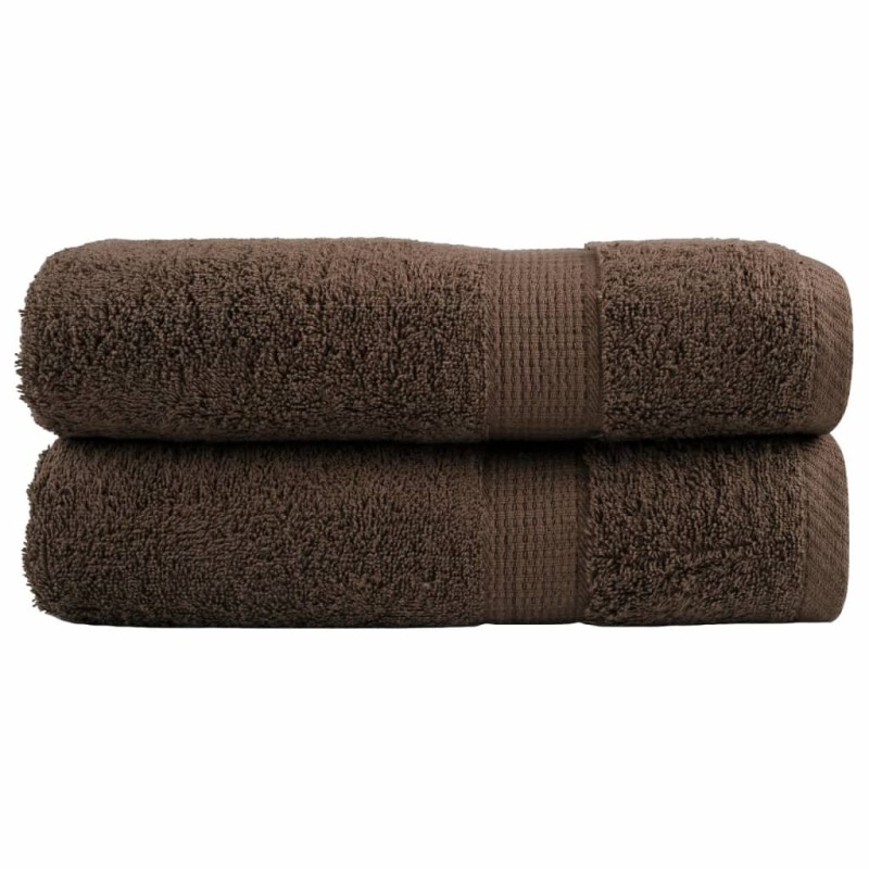 Essuie-mains de qualité supérieure SOLUND 2 pcs marron 600 g/m² 