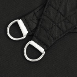 Voile d'ombrage noir 2x2x2 m 100 % polyester oxford 