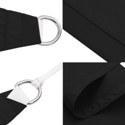 Voile d'ombrage noir 2x2x2 m 100 % polyester oxford 