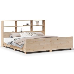 Cadre de lit sans matelas 180x200 cm bois massif de pin 