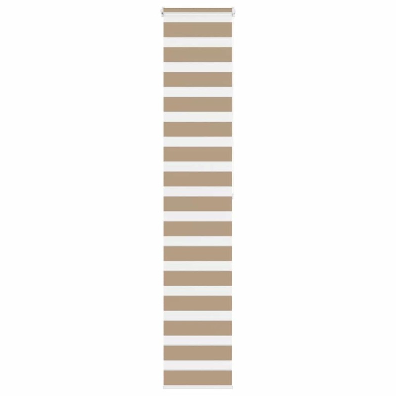 Store zèbre marron sable largeur du tissu 40,9 cm polyester 