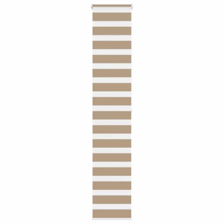 Store zèbre marron sable largeur du tissu 40,9 cm polyester 