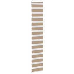 Store zèbre marron sable largeur du tissu 40,9 cm polyester 
